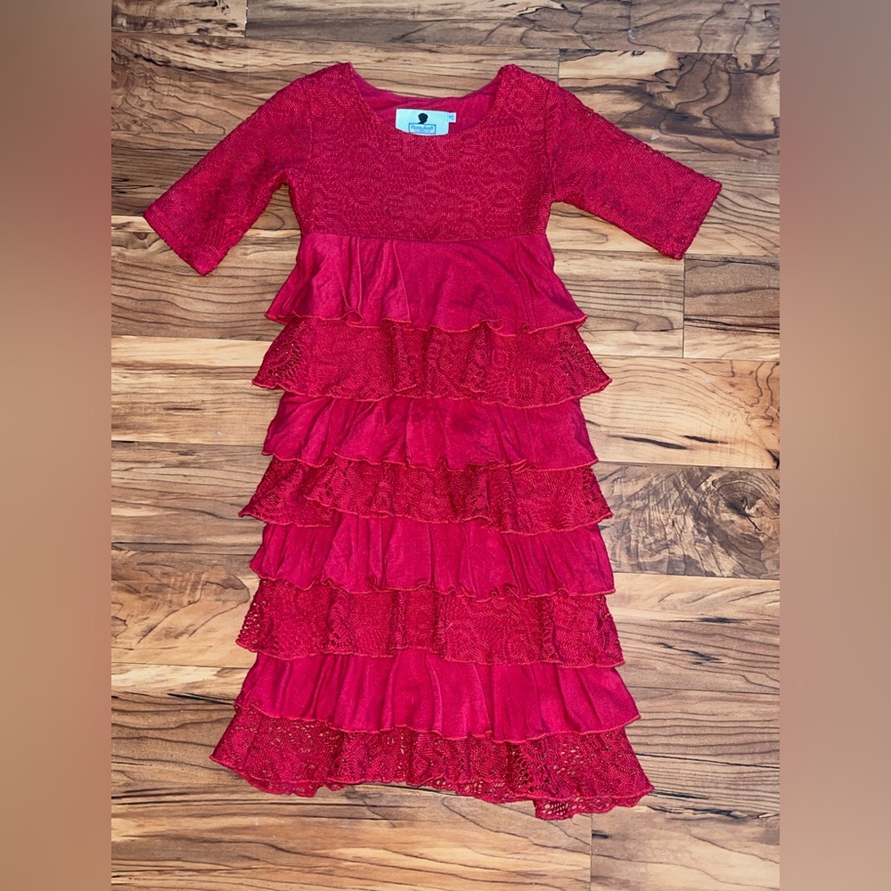 Dainty Jewells Ruby Red Dress - girls small